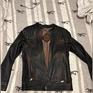 Brown Leather Jacket from Ecuador. 100% leather.